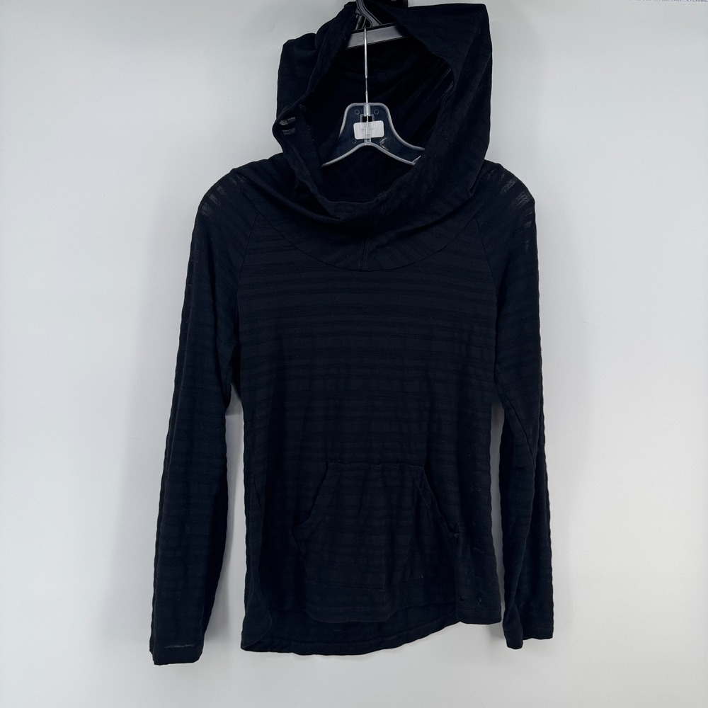Smartwool Merino Black Base Layer Hooded Top Ladies Medium Outdoors Hiking